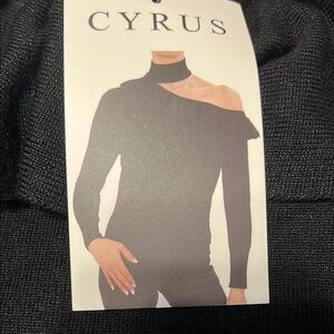 Cyrus Black Off-Shoulder Top NWT